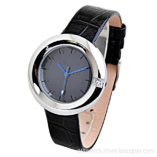 Fashion watch with alloy Case with PU Band for accessories